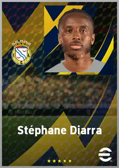 Stéphane Diarra eFootball 2026 player card, 70 OVR LWF