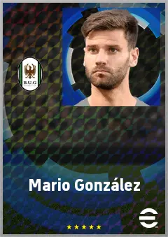 Mario González eFootball 2026 player card, 70 OVR CF