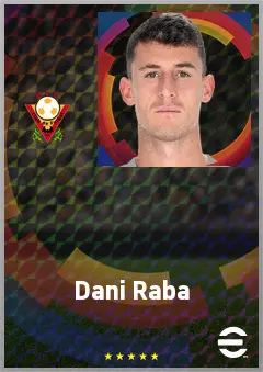 Dani Raba eFootball 2026 player card, 73 OVR RWF