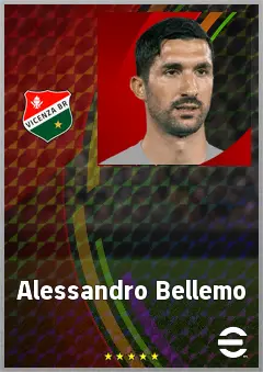 Alessandro Bellemo eFootball 2026 player card, 70 OVR CMF