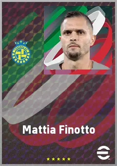 Mattia Finotto eFootball 2026 player card, 67 OVR CF