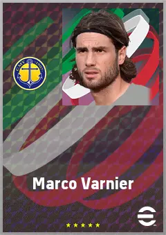 Marco Varnier eFootball 2026 player card, 70 OVR CB