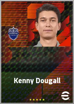 Kenny Dougall eFootball 2026 player card, 69 OVR DMF