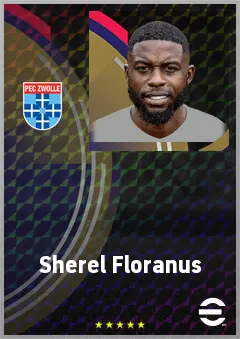 Sherel Floranus eFootball 2026 player card, 70 OVR LB