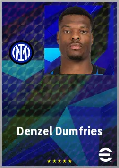 Denzel Dumfries eFootball 2026 player card, 78 OVR RMF
