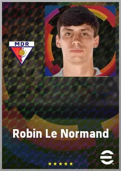 Robin Le Normand eFootball 2026 player card, 78 OVR CB