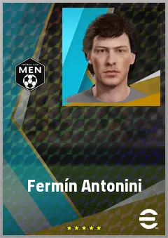 Fermín Antonini eFootball 2026 player card, 69 OVR CMF