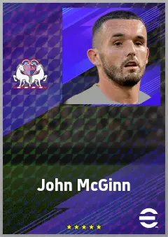 John McGinn eFootball 2026 player card, 78 OVR RMF