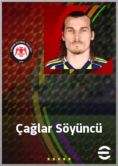 Çağlar Söyüncü eFootball 2026 player card, 73 OVR CB