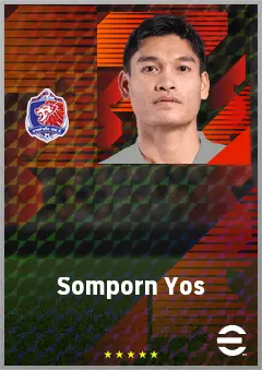 Somporn Yos eFootball 2026 player card, 66 OVR GK