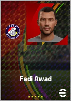 Fadi Awad eFootball 2026 player card, 65 OVR CMF
