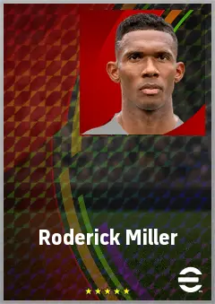 Roderick Miller eFootball 2026 player card, 68 OVR CB