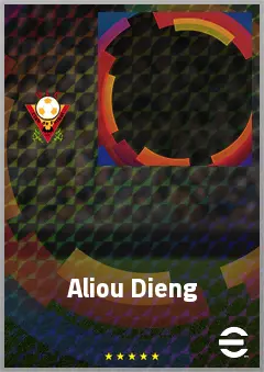 Aliou Dieng eFootball 2026 player card, 74 OVR DMF