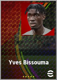 Yves Bissouma eFootball 2026 player card, 76 OVR DMF
