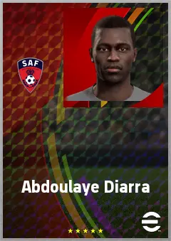Abdoulaye Diarra eFootball 2026 player card, 69 OVR LWF