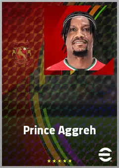 Prince Aggreh eFootball 2026 player card, 60 OVR LWF