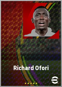 Richard Ofori eFootball 2026 player card, 72 OVR GK