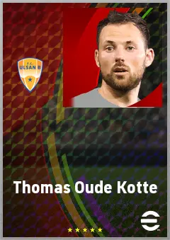 Thomas Oude Kotte eFootball 2026 player card, 70 OVR CB