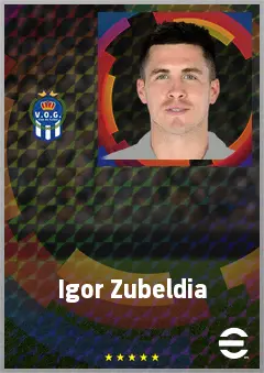 Igor Zubeldia eFootball 2026 player card, 76 OVR CB