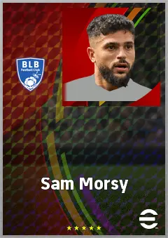 Sam Morsy eFootball 2026 player card, 73 OVR DMF