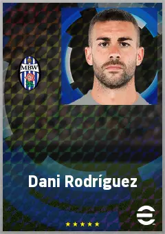 Dani Rodríguez eFootball 2026 player card, 74 OVR AMF
