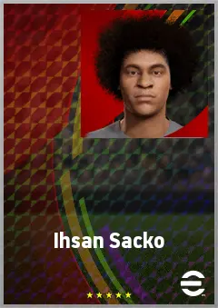 Ihsan Sacko eFootball 2026 player card, 69 OVR CF