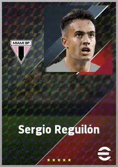 Sergio Reguilón eFootball 2026 player card, 73 OVR LB