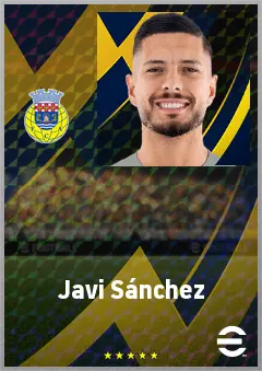 Javi Sánchez eFootball 2026 player card, 71 OVR CB