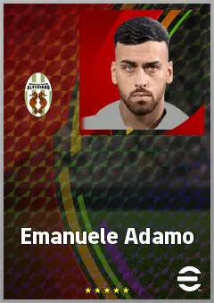 Emanuele Adamo eFootball 2026 player card, 69 OVR RMF