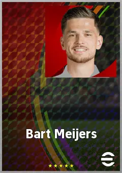 Bart Meijers eFootball 2026 player card, 68 OVR CB