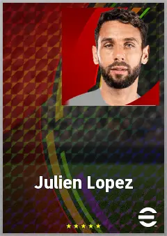 Julien Lopez eFootball 2026 player card, 68 OVR LWF