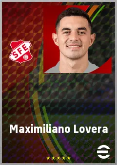 Maximiliano Lovera eFootball 2026 player card, 72 OVR LWF