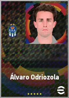 Álvaro Odriozola eFootball 2026 player card, 73 OVR RB
