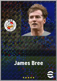 James Bree eFootball 2026 player card, 71 OVR RB