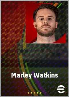 Marley Watkins eFootball 2026 player card, 69 OVR CF