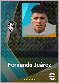 Fernando Juárez eFootball 2026 player card, 71 OVR CMF