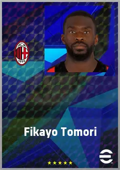 Fikayo Tomori eFootball 2026 player card, 78 OVR CB