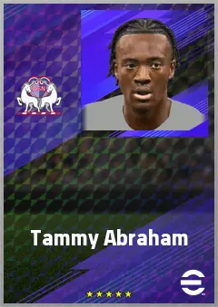 Tammy Abraham eFootball 2026 player card, 76 OVR CF