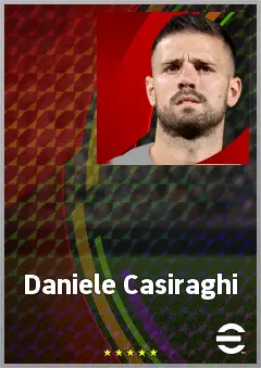 Daniele Casiraghi eFootball 2026 player card, 72 OVR AMF
