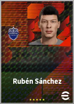 Rubén Sánchez eFootball 2026 player card, 69 OVR CF