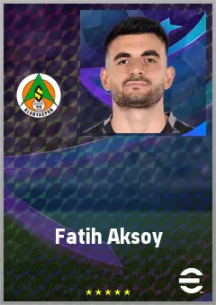 Fatih Aksoy eFootball 2026 player card, 70 OVR CB