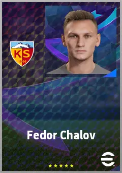 Fedor Chalov eFootball 2026 player card, 71 OVR CF