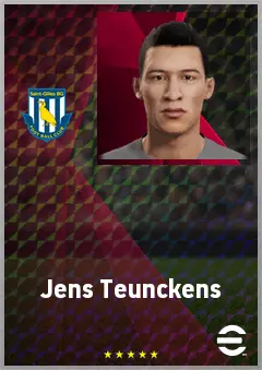 Jens Teunckens eFootball 2026 player card, 67 OVR GK
