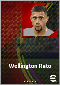Wellington Rato eFootball 2026 player card, 73 OVR RWF