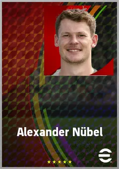 Alexander Nübel eFootball 2026 player card, 78 OVR GK