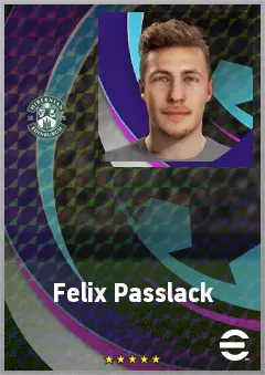 Felix Passlack eFootball 2026 player card, 70 OVR RB