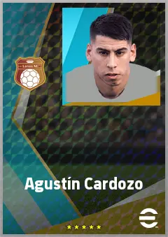 Agustín Cardozo eFootball 2026 player card, 75 OVR DMF