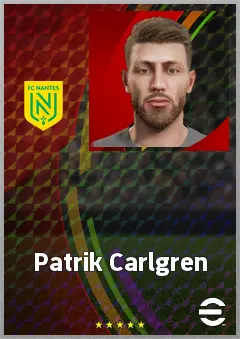 Patrik Carlgren eFootball 2026 player card, 71 OVR GK