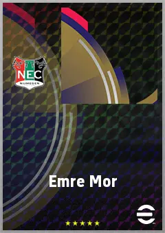 Emre Mor eFootball 2026 player card, 72 OVR RWF