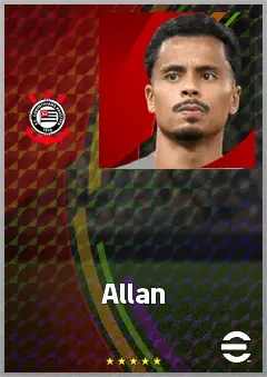 Allan eFootball 2026 player card, 74 OVR CMF